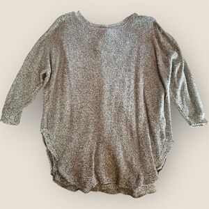 Express Charcoal Knit Pullover with dolman sleeves